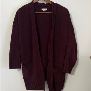 American Eagle Outfitters Rich Burgundy Cardigan